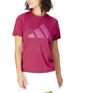 Adidas Women’s Activewear Crew Neck Tee Shirt Winners 2.0 Size Medium in Pink